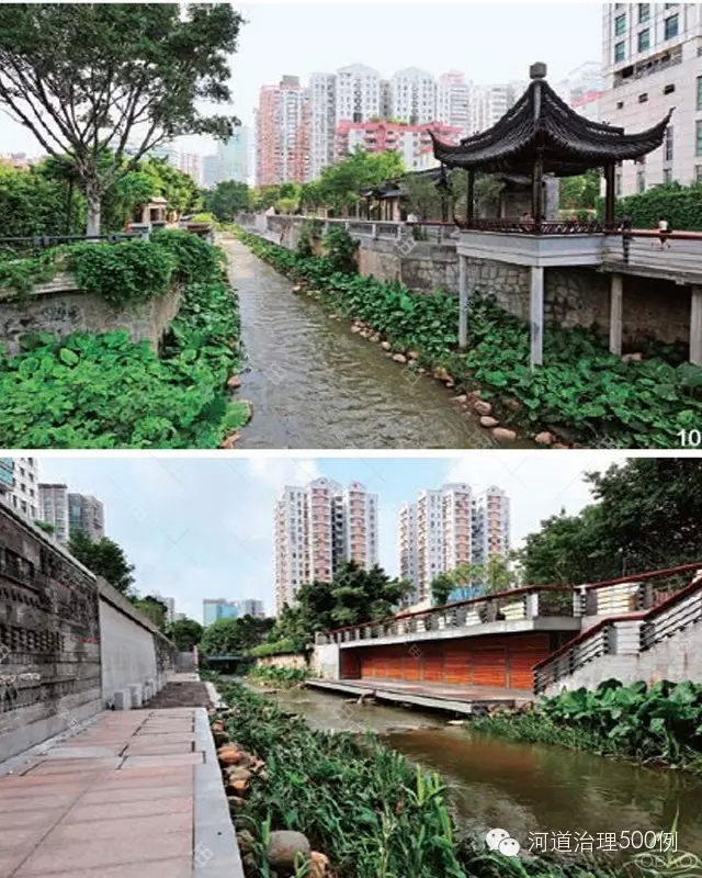 营造景观的复式硬质堤岸 营造景观的复式硬质堤岸