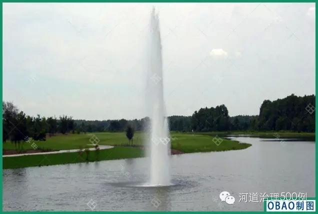 应用在本和里滞洪池中的浮水喷泉式曝气机 应用在本和里滞洪池中的浮水喷泉式曝气机