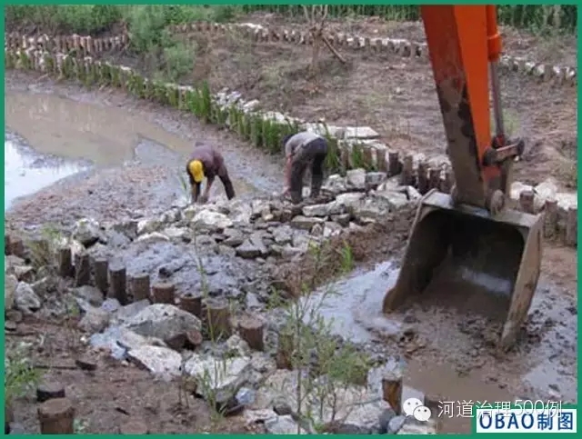 生态跌水工的施工 生态跌水工的施工